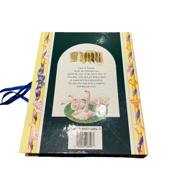 BOOK Twelve Days of Christmas Lift a Flap Hardcover Illustrated w/Musical Score - Picture 4 of 11